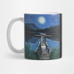 Night sky on Lake Mug